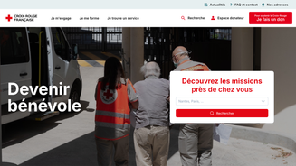 Screenshot of Croix-Rouge française - Devenir bénévole
