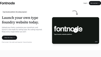 Screenshot of Fontnode