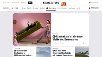 Screenshot of Kleine Zeitung