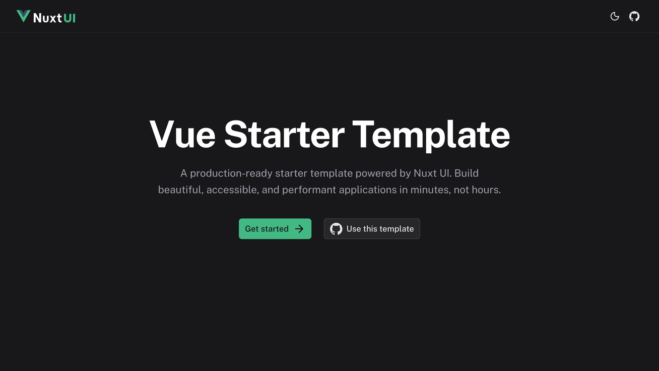 Official Nuxt UI Templates