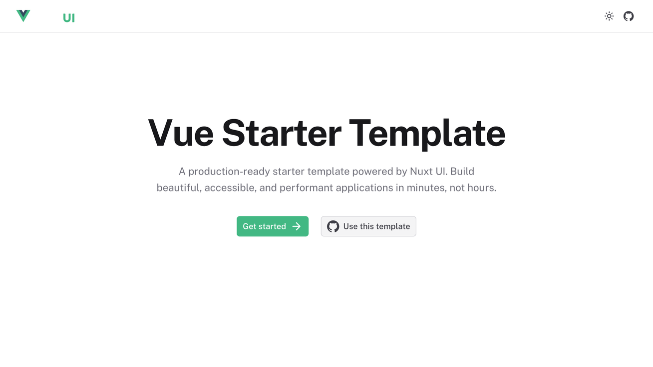 Official Nuxt UI Templates