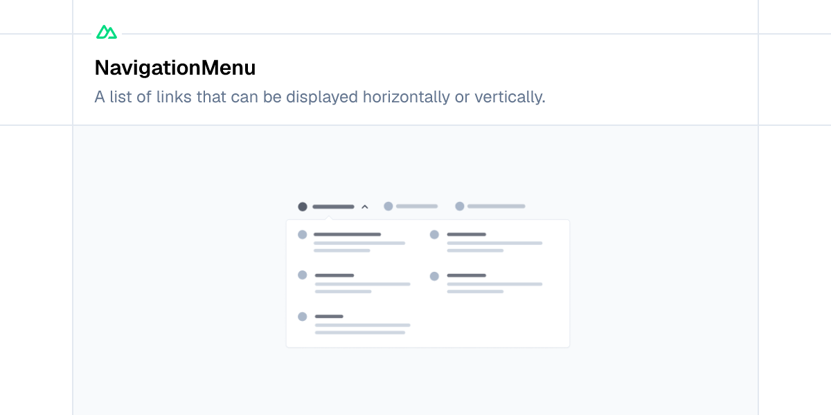 Vue NavigationMenu Component - Nuxt UI